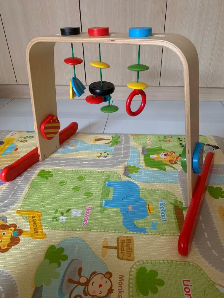 Ikea wooden top play gym