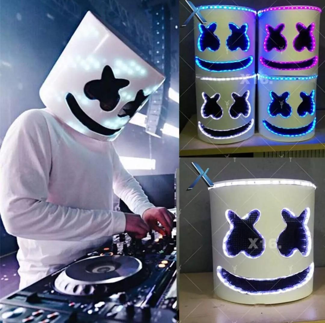 Led Dj Marshmello Mask Everything Else On Carousell Dj marshmello halloween cosplay mask. led dj marshmello mask
