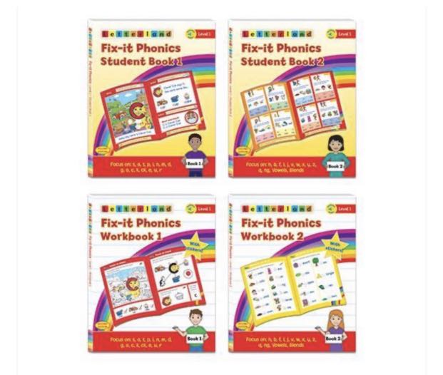 Level 1 Fix -It Phonics student pack (2nd edition), 興趣及遊戲, 書本 & 文具, 小朋友 ...