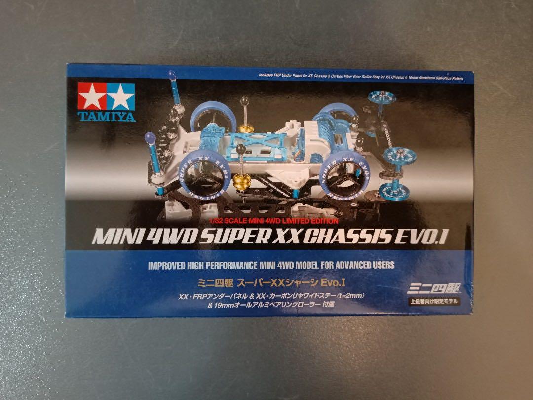 Limited Edition Tamiya®️ Mini 4WD Super XX Chassis Evo.I, Hobbies