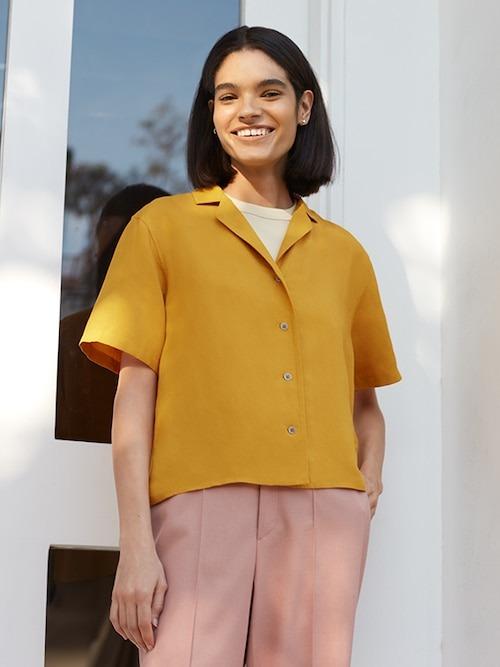 Open Collar Blouse Womens Image Of Blouse And Pocket