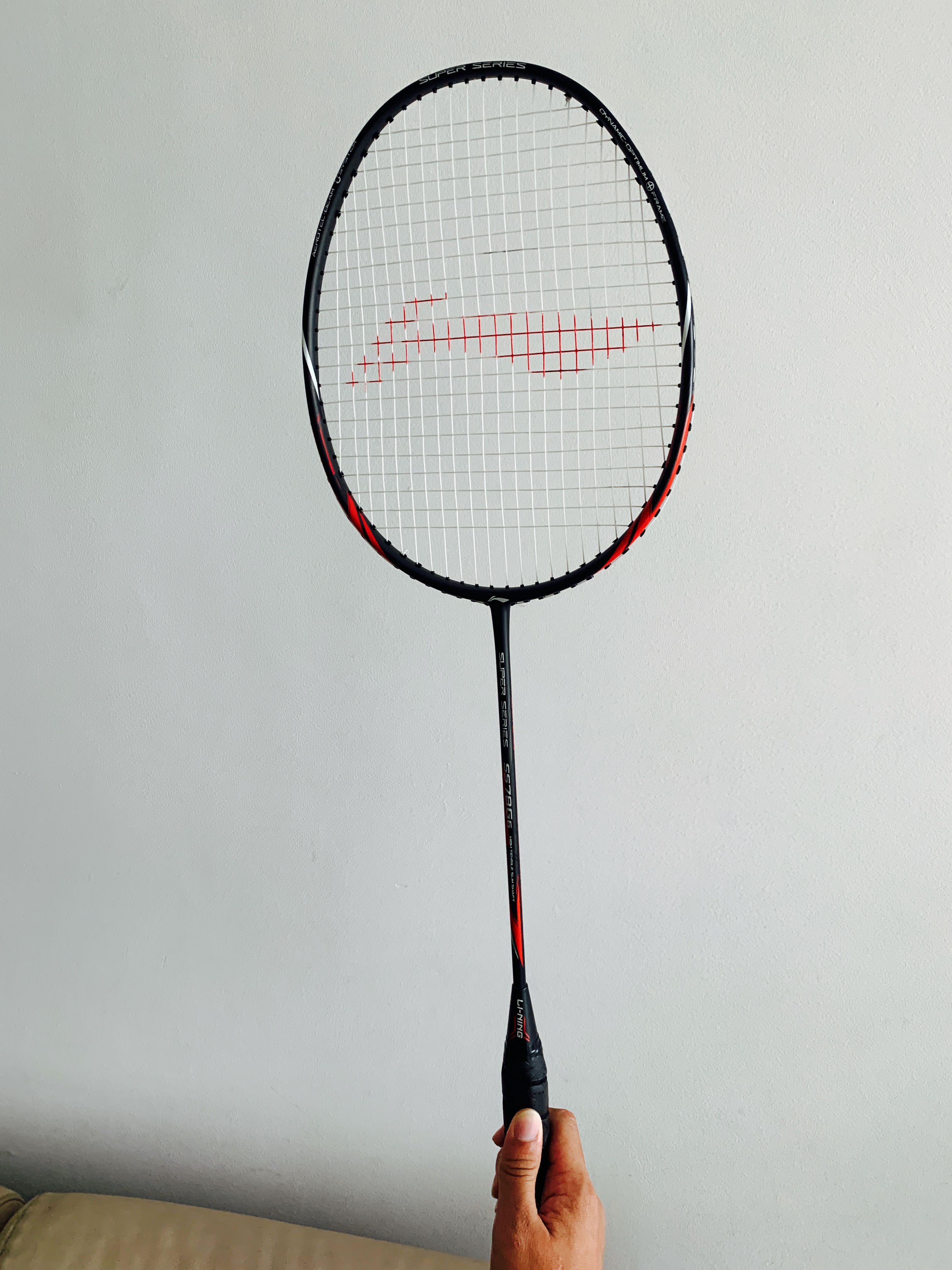 Lining Super Series Ss 78 G6full Set Badminton Racket Sports Sports Games Equipment On Carousell Even balanced bats are in between the other two types. lining super series ss 78 g6full set badminton racket