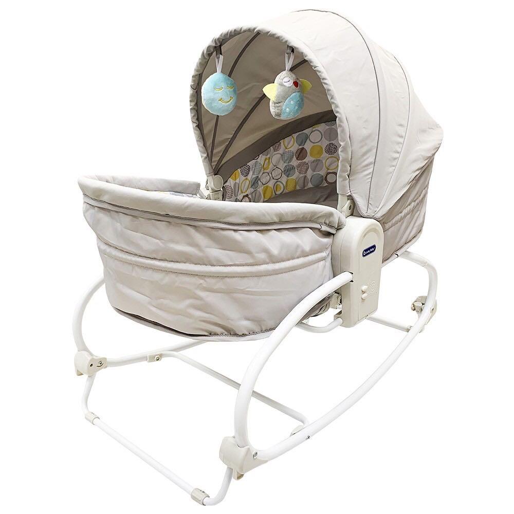 Lucky Baby Rocky Snoozy 3 In 1 Rocker Sleeper Chair Beige 500262