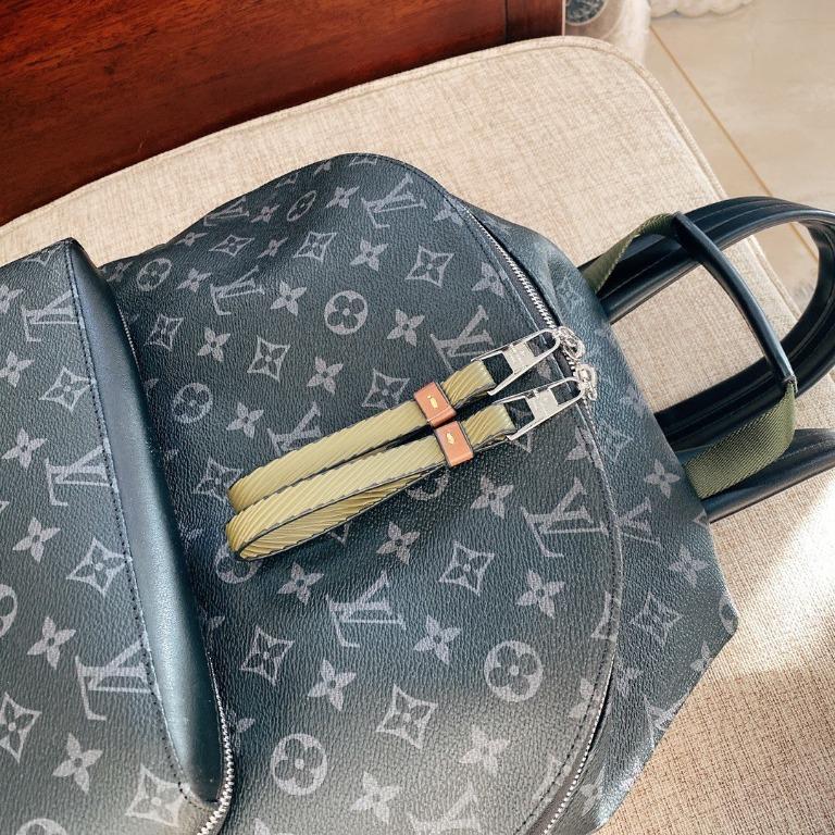 Louis Vuitton Discovery Backpack Monogram Eclipse Gaston Label Safari Khaki  in Coated Canvas/Cowhide Leather with Silver-tone - US