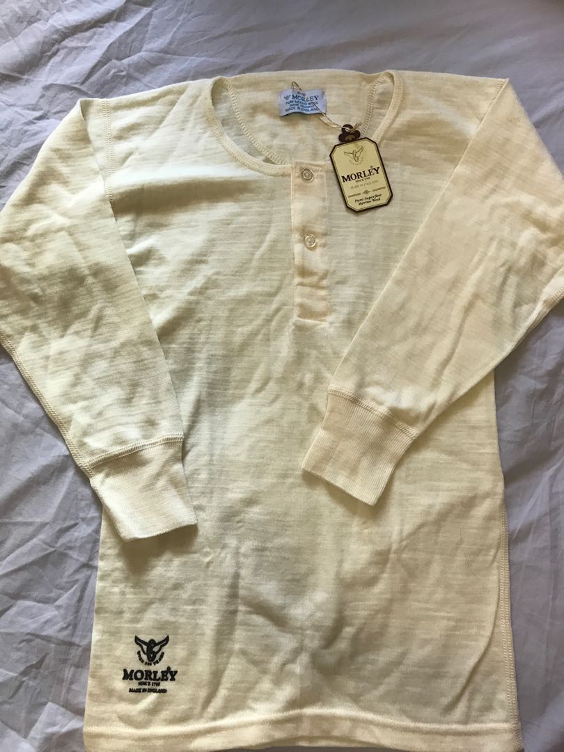 Morley merino wool underclothes 羊毛底衫 (910), 兒童＆孕婦用品, 嬰兒及小童流行時尚 Carousell