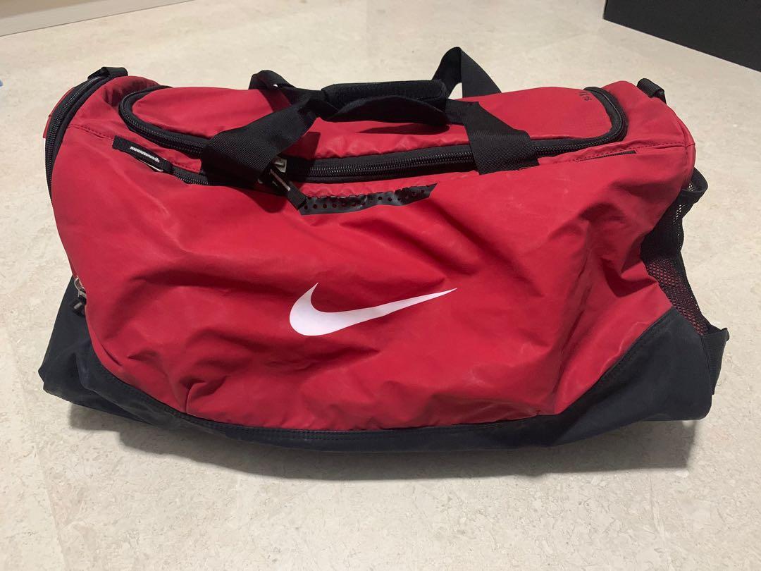 red nike sports bag