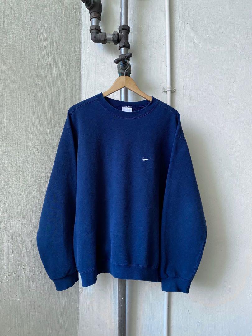 Nike Navy Sweatshirt Pullover, Men's 
