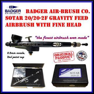 Original Badger Sotar 20/20-2F Gravity Feed Airbrush with Fine Head