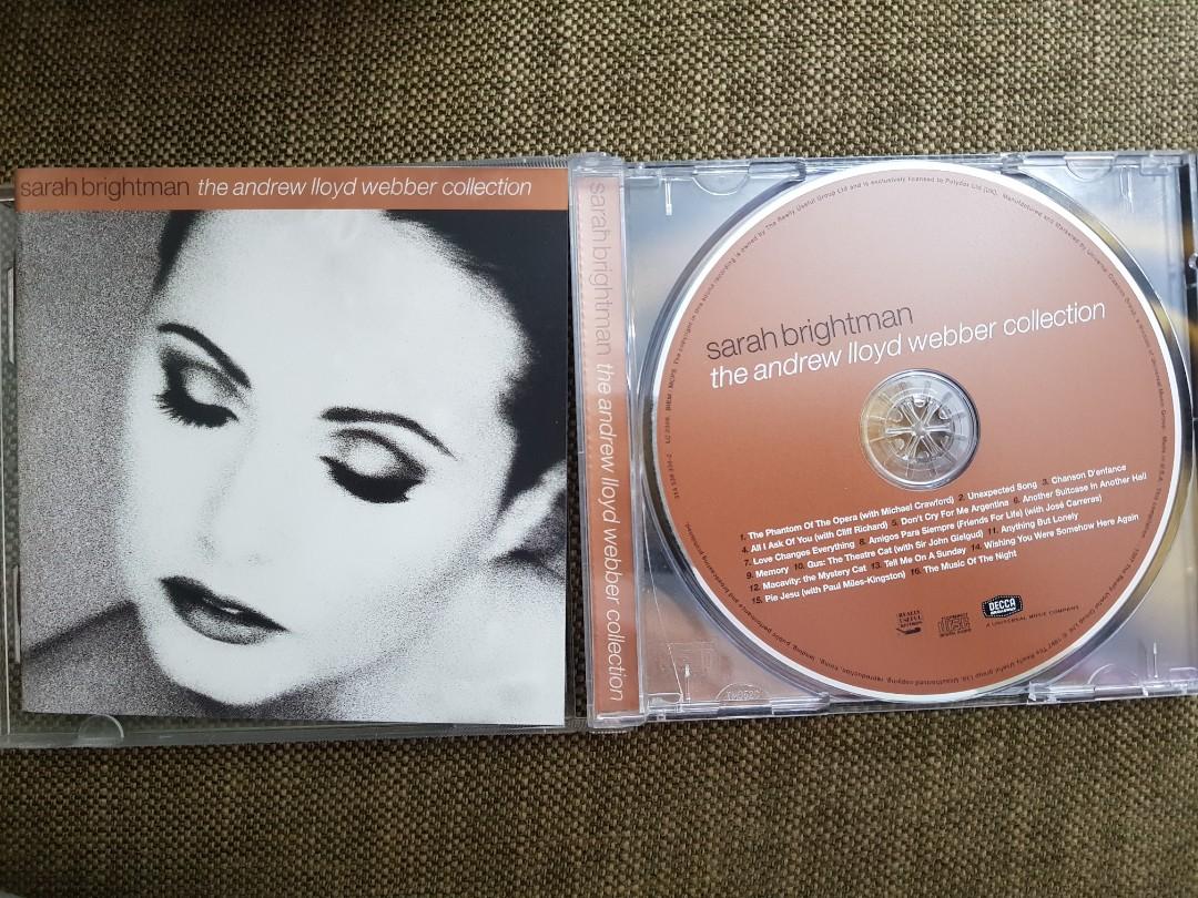 Original CD: Sarah Brightman - The Andrew Lloyd Webber Collection (Category: CDs & DVDs) located in Taguig. Submitted by mitchywitchy922 (Listing ID 1028721403, Image 1). Description: Mint condition original CDs for sale. Metro Manila transactions only. For deliveries, payment must be made before items are delivered. Delivery fee to be shouldered by buyer. Message for more details..