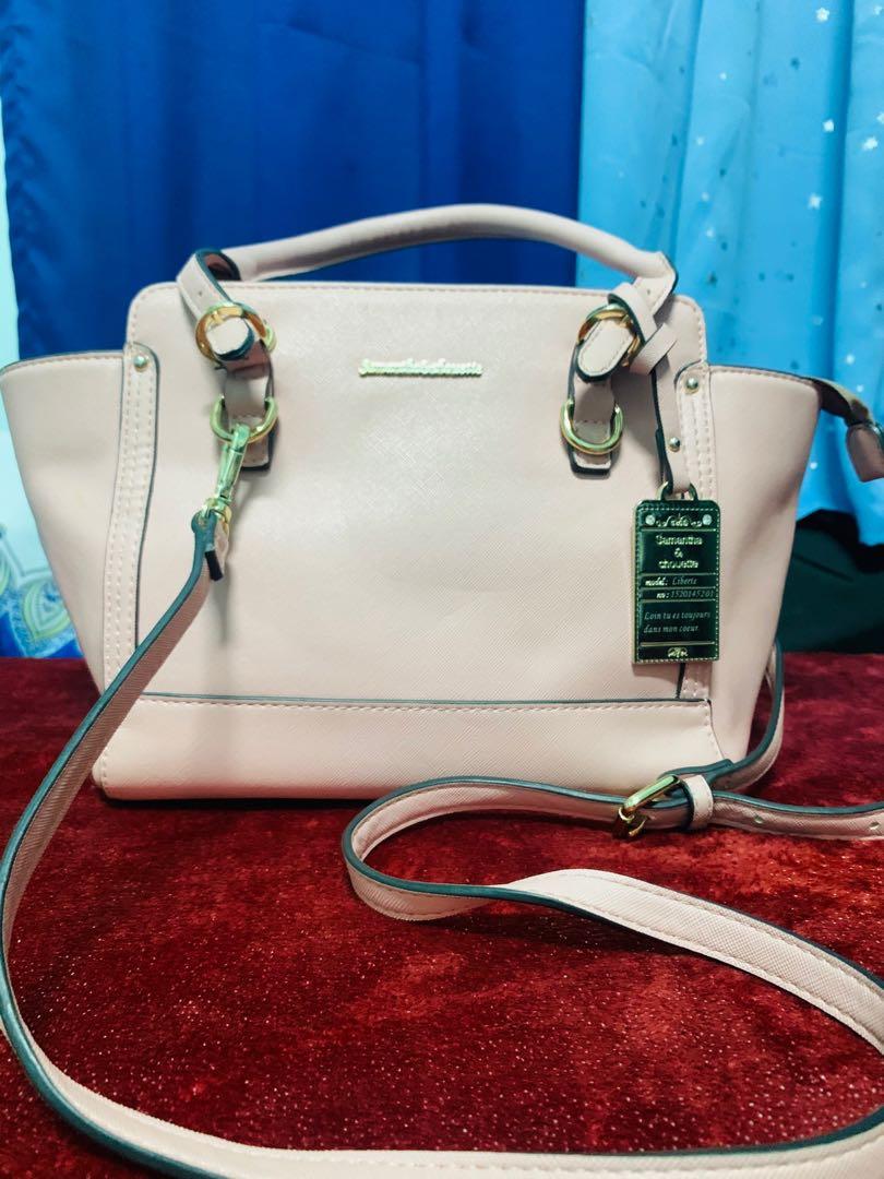 Repriced Samantha And Chouette Vega Thavasa Pink Satchel Crossbody Bag Luxury Bags Wallets On Carousell
