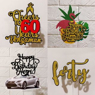 Personalised Cake / cupcake topper Collection item 3