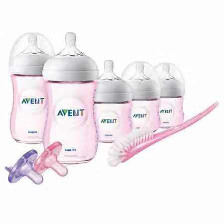 Philips Avent Natural Baby Bottle Pink Gift Set 3個4oz及2個9oz粉紅色奶樽