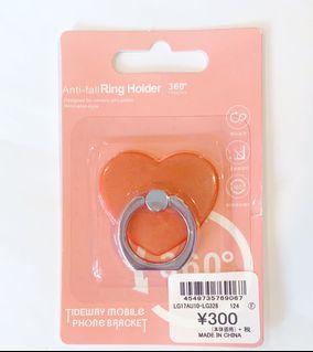 Pink Heart Mobile Phone Ring from Japan