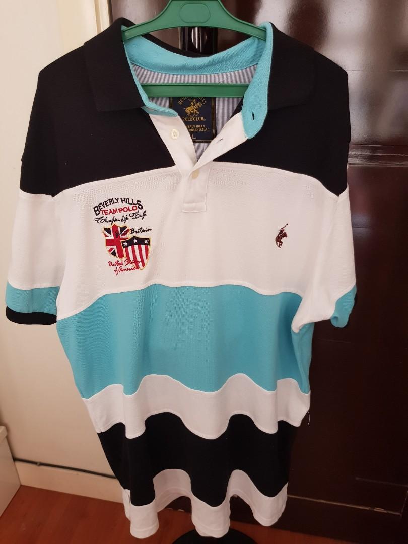 Polo shirt (Category: Tshirts & Polo Shirts ) located in Bulacan. Submitted by krixa (Listing ID 1028821149, Image 2). Description: Pre loved polo shirt Class A penguin & original beverly hills Here are the sizes: Beverly hills- large Penguin - xl.