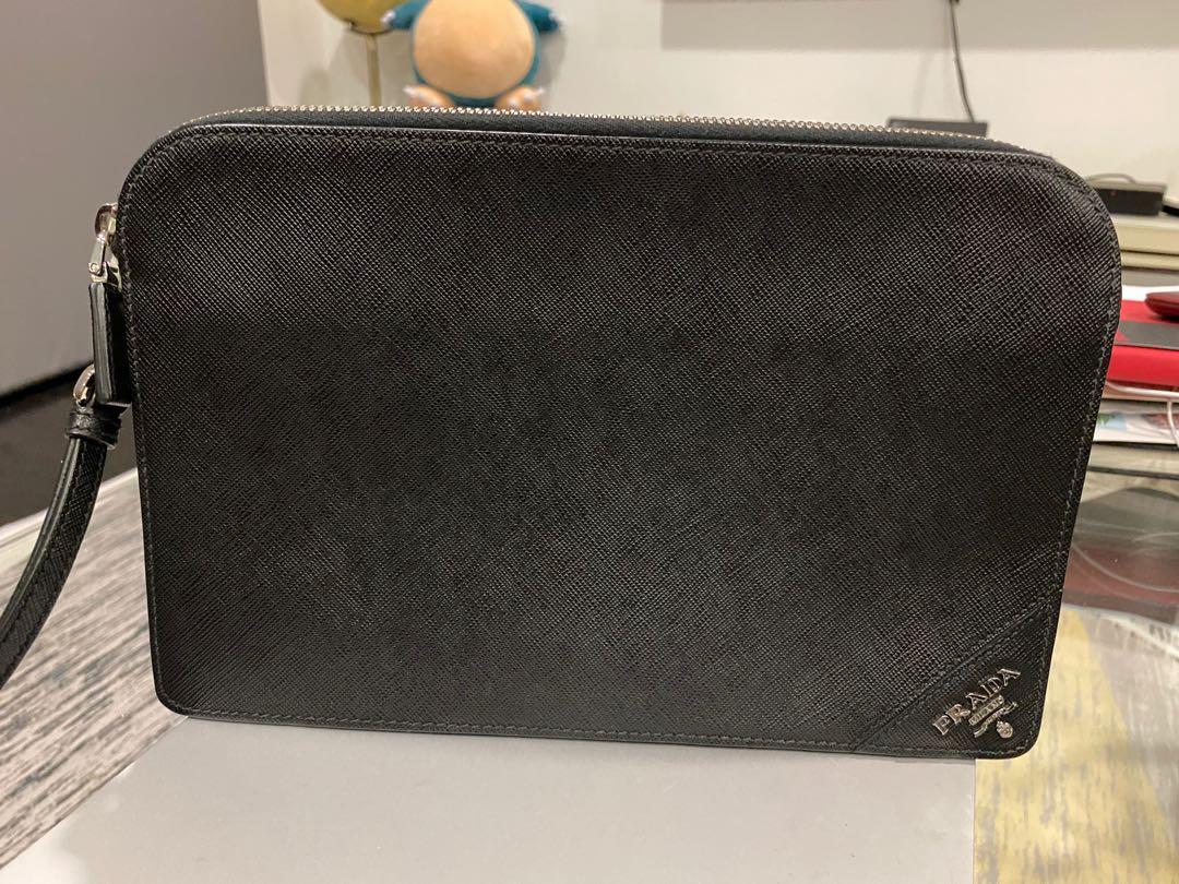 prada mens clutch bag