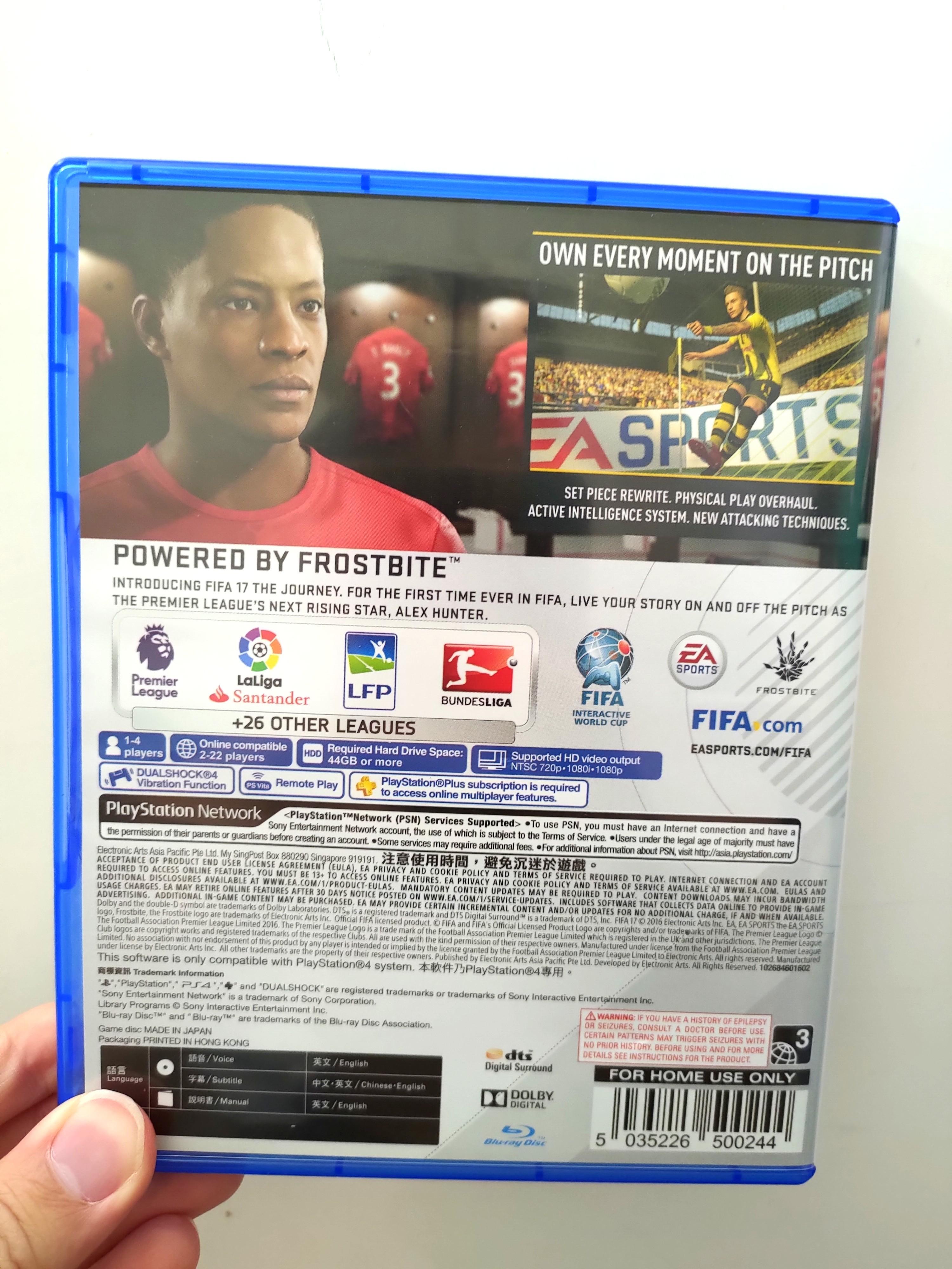 Ps4 Fifa 17 遊戲機 遊戲機遊戲 Carousell