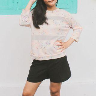 PULL&BEAR floral sweat shirt