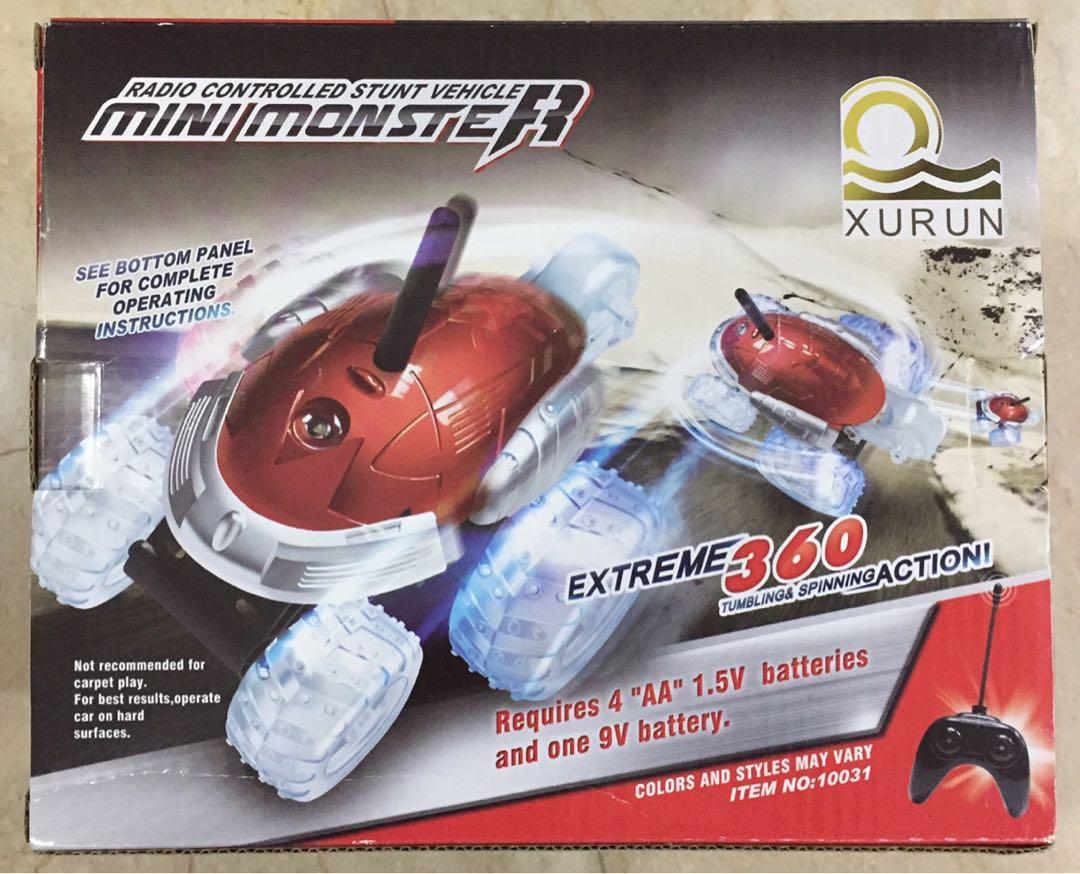 Radio remote controlled stunt rotated vehicle, Hobbies & Toys, Toys & Games on Carousell