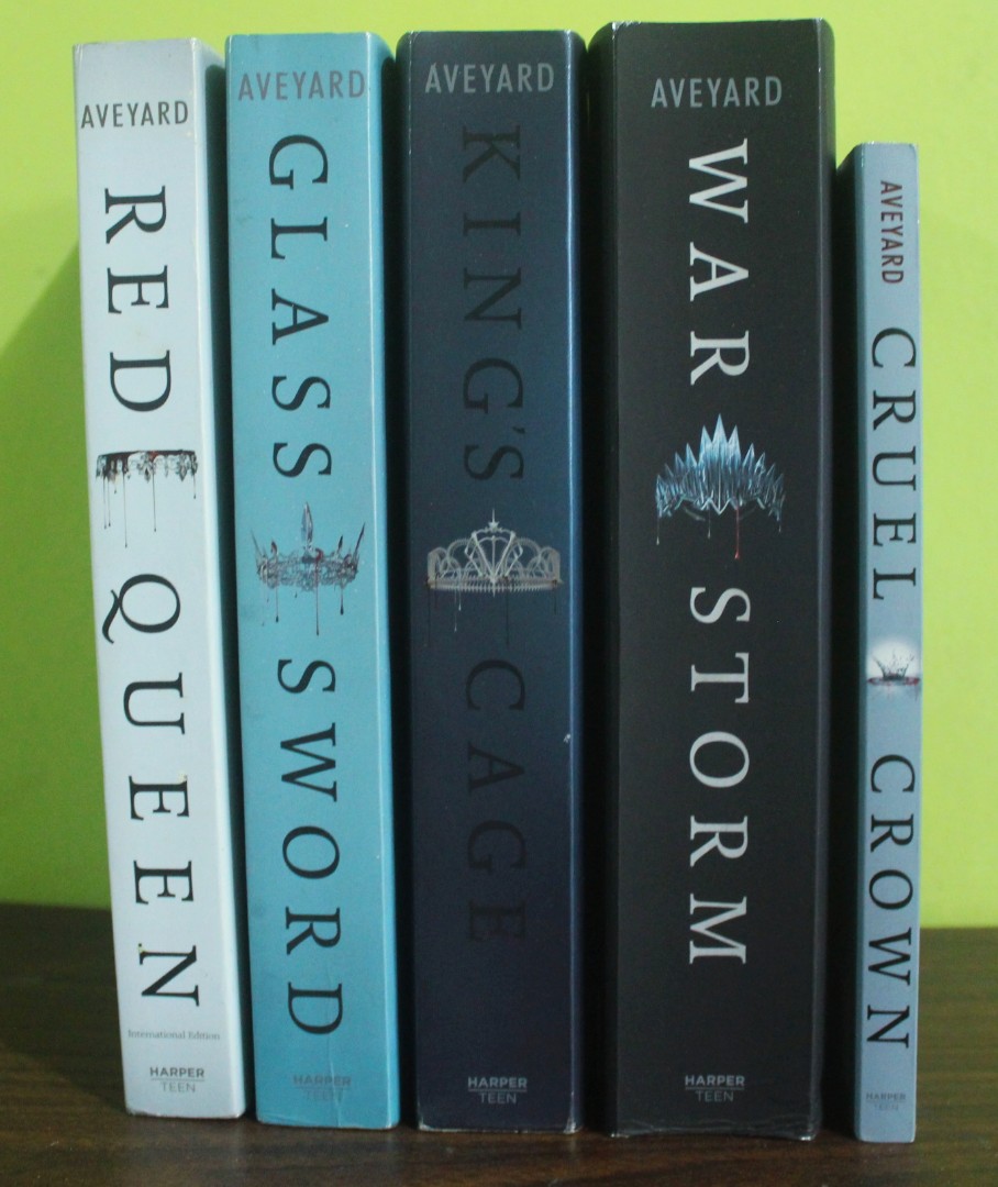 Red Queen Complete Series Books 1 4 Cruel Crown With Poster Books Books On Carousell