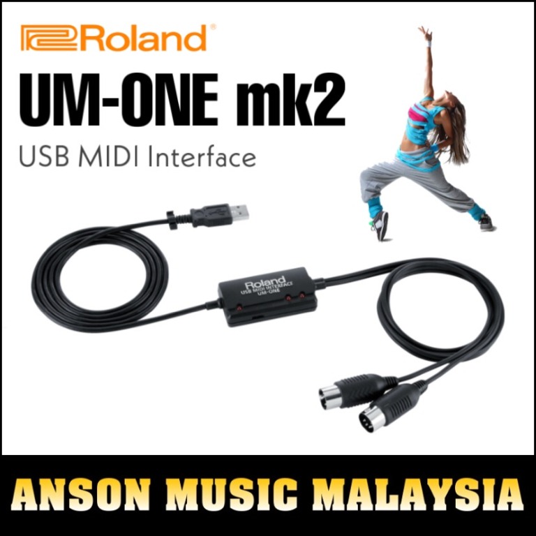 Roland UMONE mk2 USB MIDI Interface, Hobbies & Toys, Music & Media