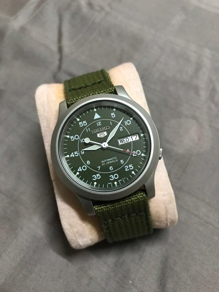 Seiko 5 Snk805 Military Automatic Men S Fashion Watches On Carousell