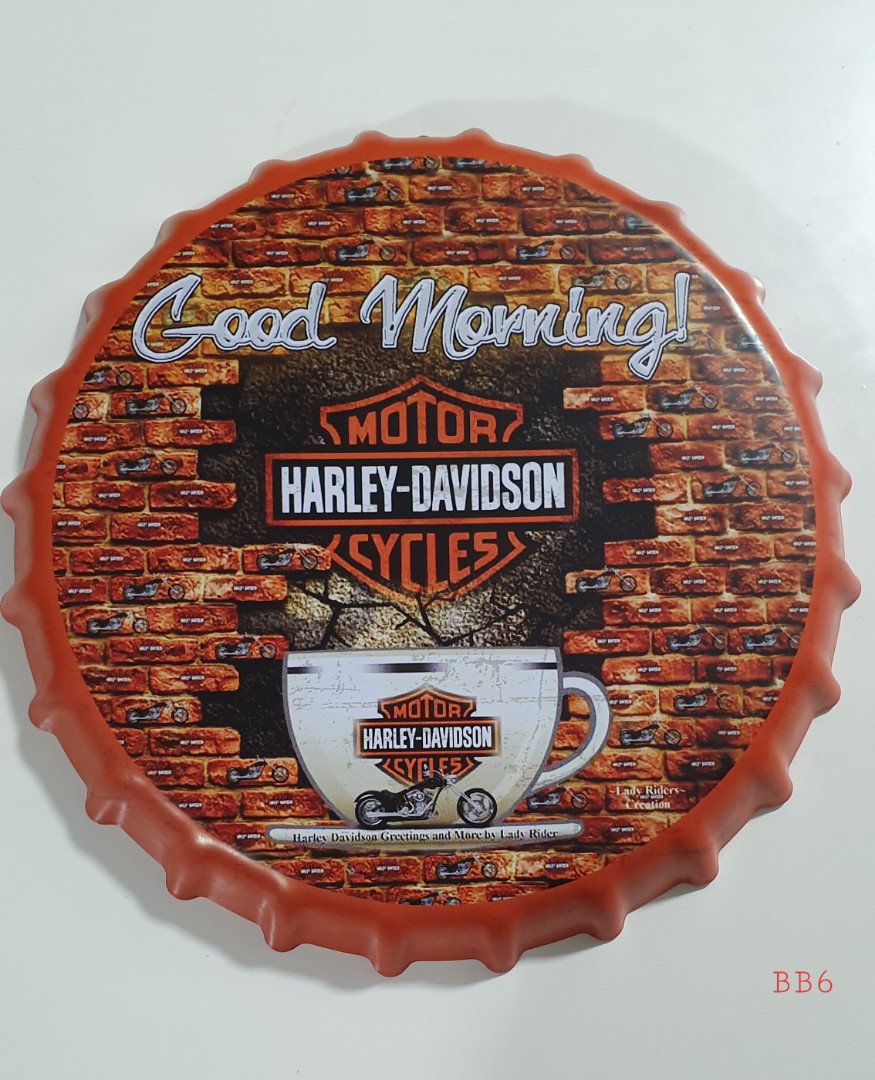 Signage metal bottle cap wall art decor, Furniture & Home Living, Home