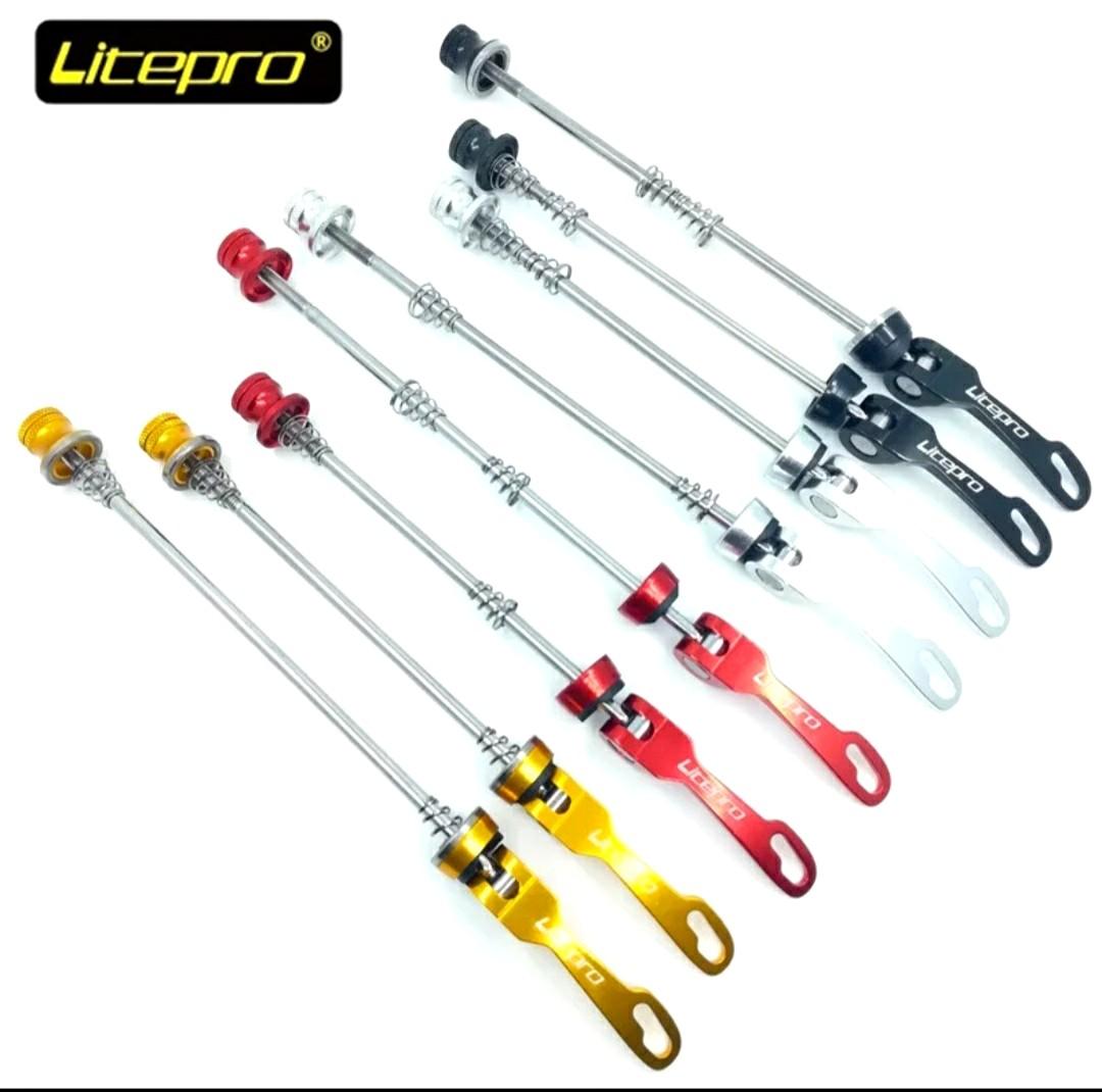 Details about / Pair Quick Release 100//135mm Hub Axle MTB Road Bike Bicycle QR Skewer Titanium