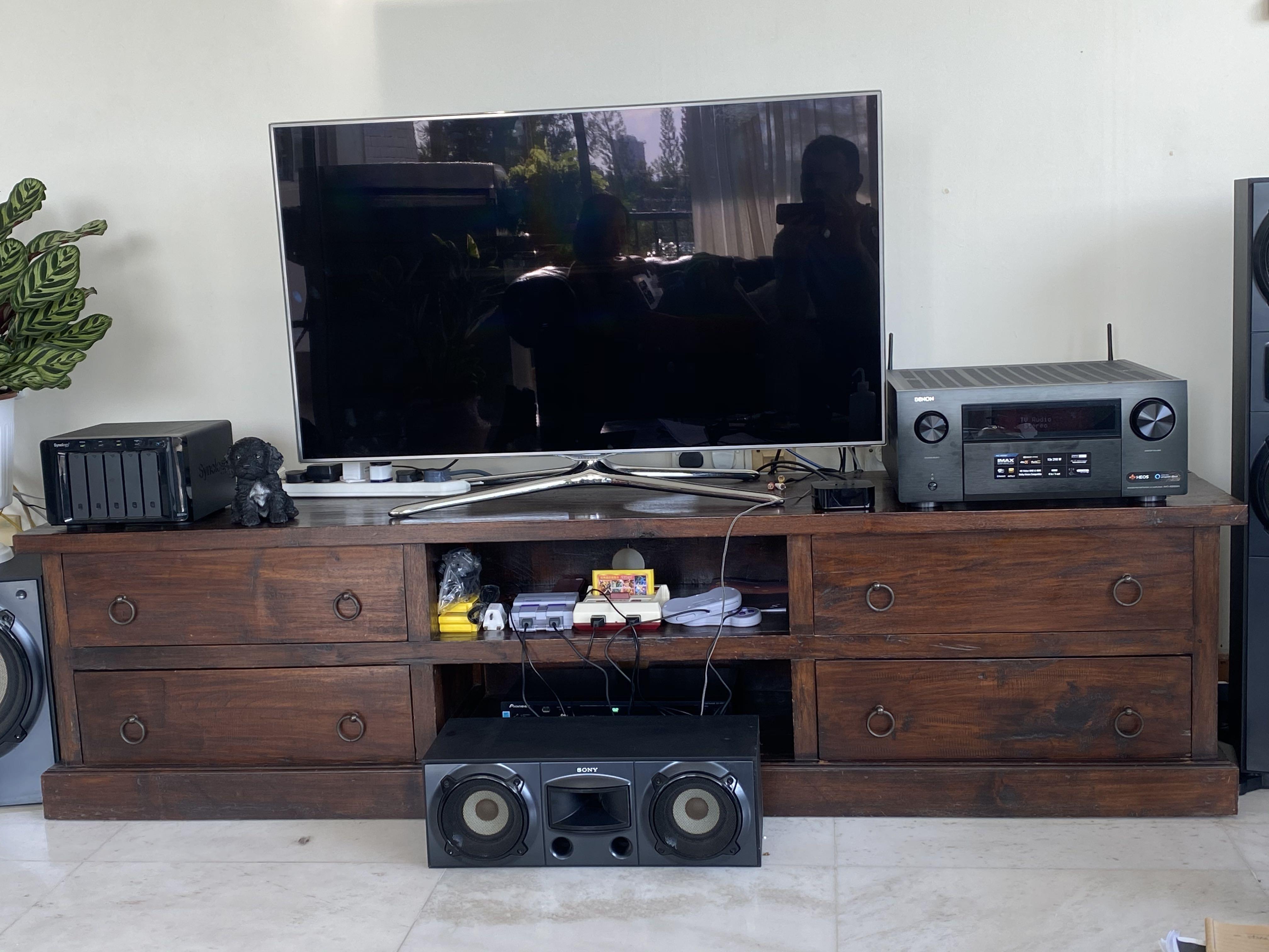 Solid Wood Tv Cabinet Solid Construction Made Custom In Hong Kong Furniture Shelves Drawers On Carousell