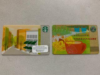 Starbucks cards set with pin intact Hong kong and US collectibles