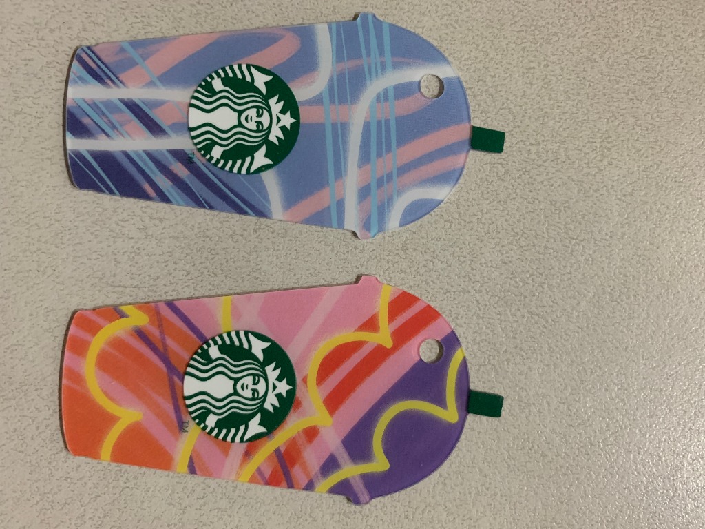Starbucks cards set with sleeves pin intact