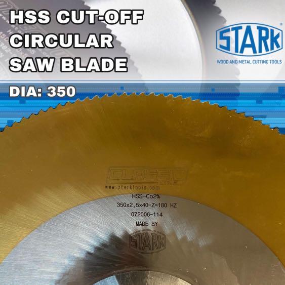 Stark Hss Cut Off Circular Saw Blade Diameter 350 Metal Cutting Hobbies Toys Stationery Craft Craft Supplies Tools On Carousell