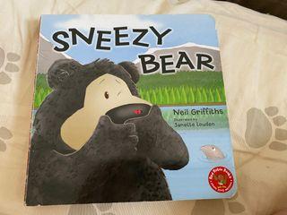 Children Kids Story Book  - Sneezy Bear 兒童英文硬皮故事圖書 #MakingTheBest