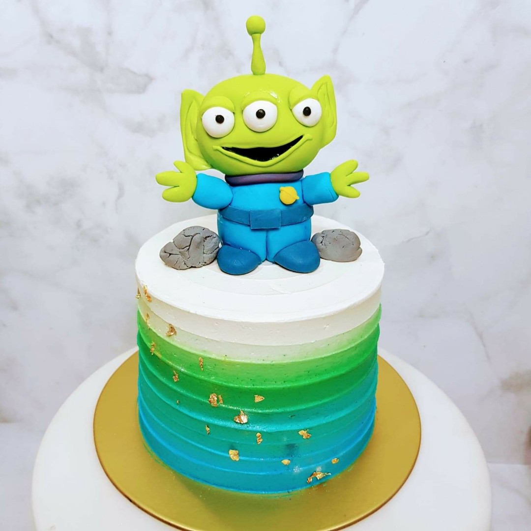 Alien Cake Topper Alien Birthday Outer Space Party Party - Etsy