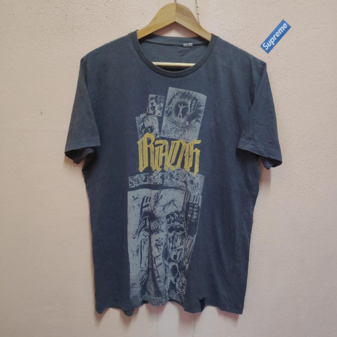 Uniqlo X Raoh Fist Of The North Star Anime Manga T Shirt Men S Fashion Clothes Tops On Carousell