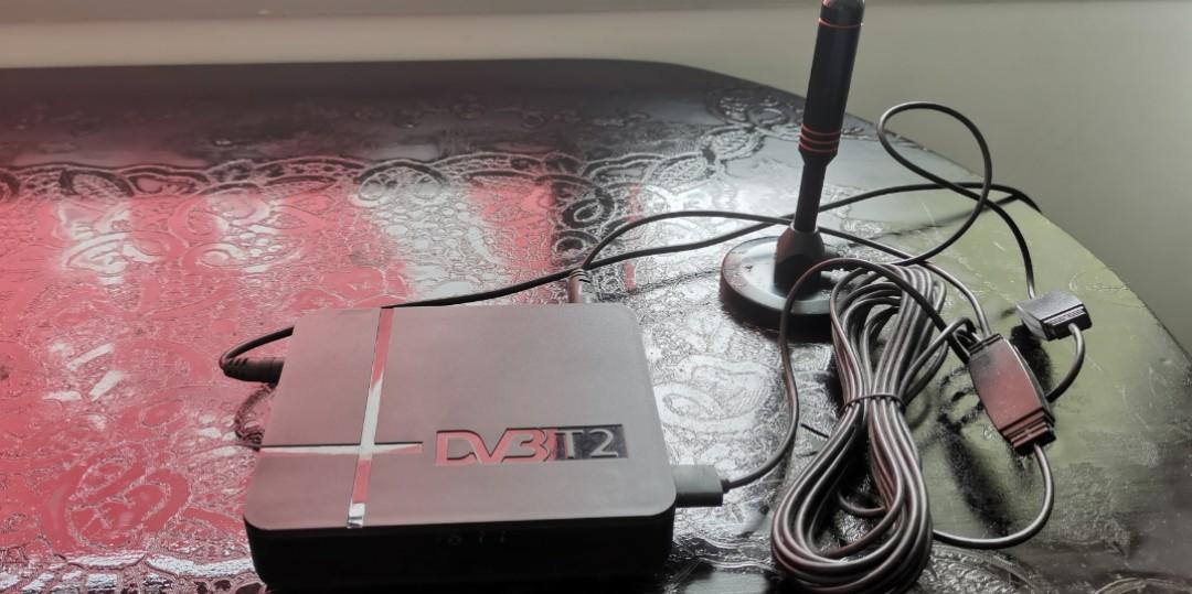Used Digital TV Box and Antena DVBT2, Electronics, Others on Carousell