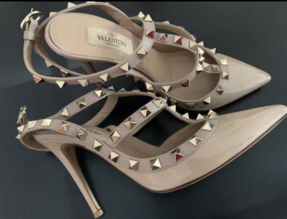 Valentino Rockstud Heels Women S Fashion Shoes Heels On Carousell