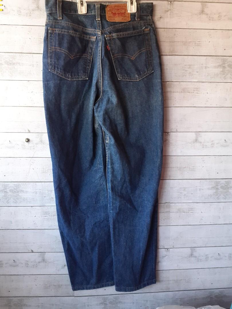 Levis 505 red shop tab jeans