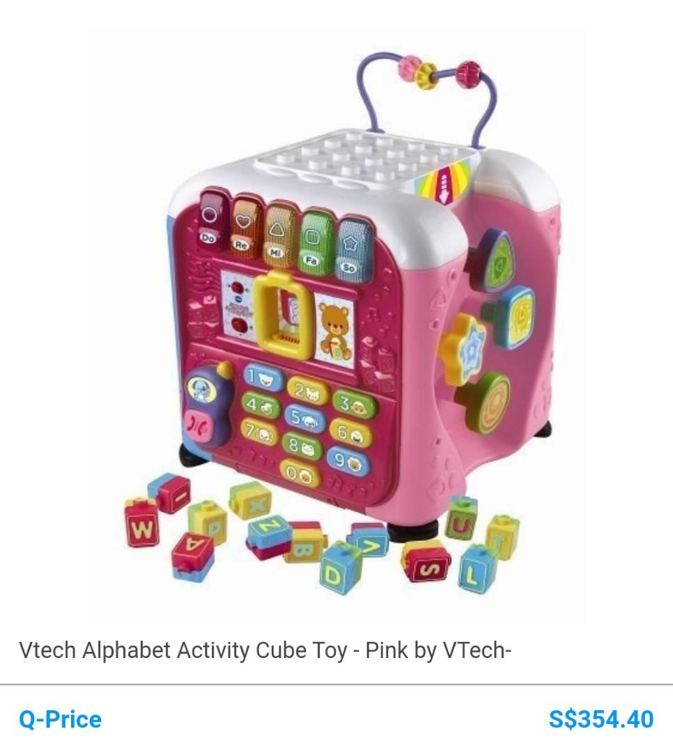 vtech busy learners activity cube pink