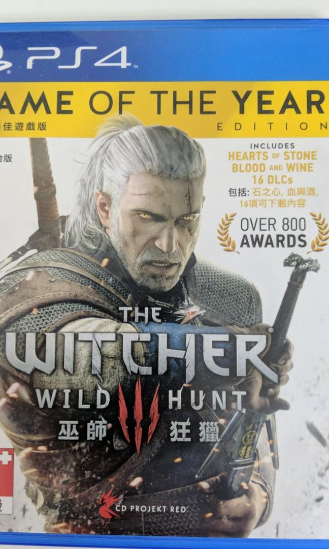 Witcher Game Of The Year Edition Ps4 Toys Games Video Gaming Video Games On Carousell