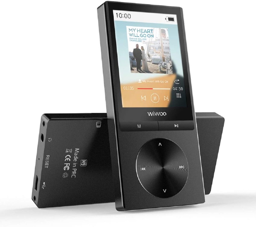 Wiwoo H9 MP4 Player Bluetooth 4.0, 16GB Running MP3 Music Player with 2