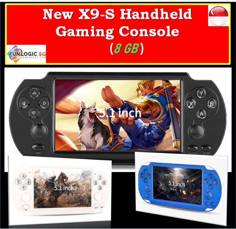 X9S Handheld 8GB Retro Game Console 5inch 10000 Builtin Games, Toys