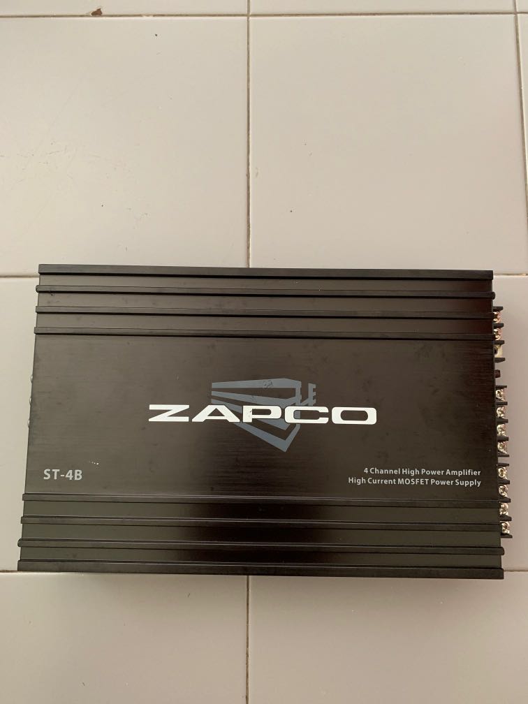 Zapco power Amplifier ST4B, Car Accessories, Accessories on Carousell