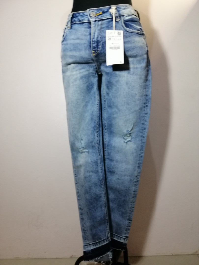 zara slit jeans
