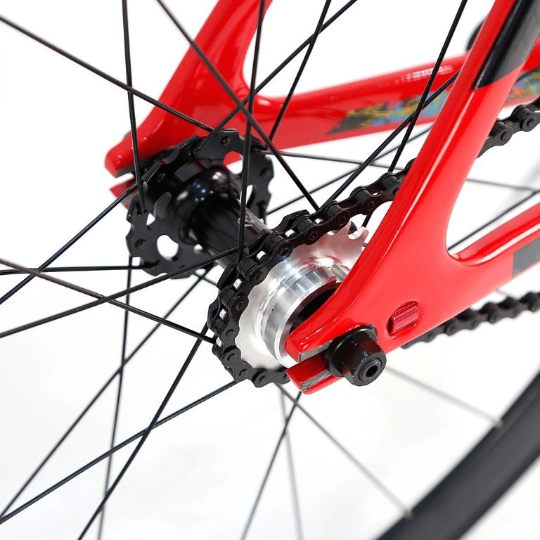 7.6kg Fixies Single speed carbon fiber fixed gear road bike 700c with