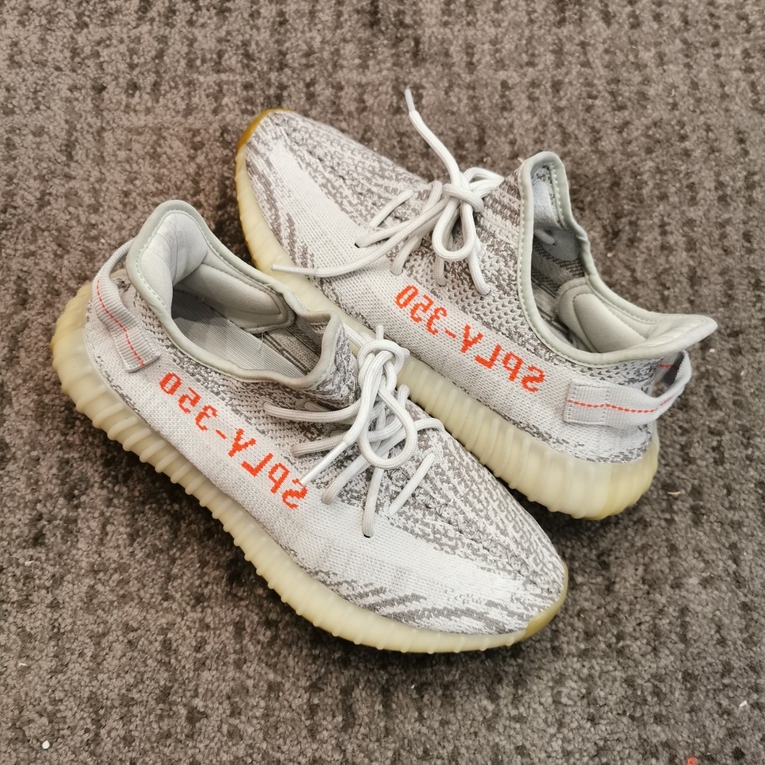 yeezys 350 blue tint