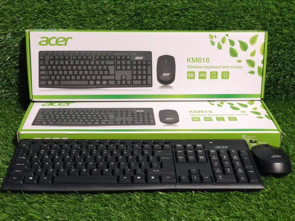 ACER WIRELESS KEYBOARD & MOUSE KM616, Computers & Tech, Parts