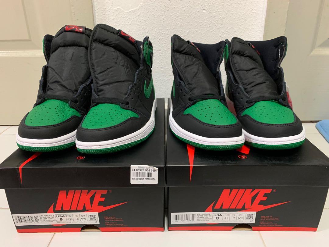 Air Jordan 1 Pine Green Men s Fashion Footwear Sneakers on Carousell