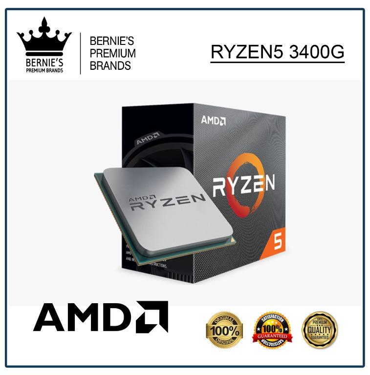 AMD RYZEN5 3400G (Category: Computer Parts) located in Pasay City. Submitted by premiumbrands (Listing ID 1029018629, Image 1). Description: 100% Certified Original/Genuine product. Available, and ready for FREE delivery via LBC Hong Kong (3-7 days). Everything is brand new, and factory sealed. Check out our FACEBOOK pages: Bernie's Premium Brands - Gadgets Bernie's Premium Brands – Women.