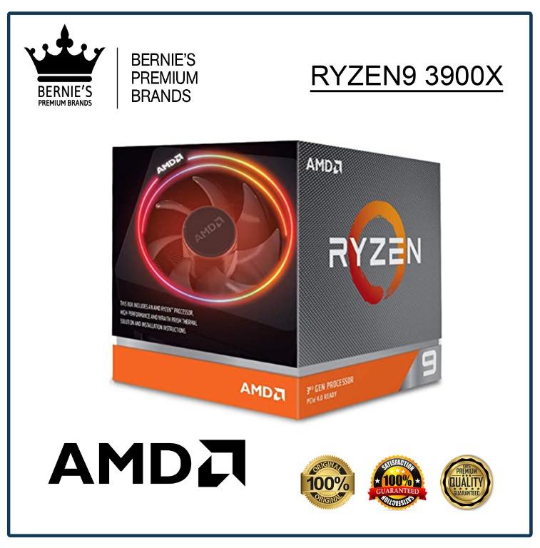 AMD RYZEN9 3900X (Category: Computer Parts) located in Pasay City. Submitted by premiumbrands (Listing ID 1029021112, Image 1). Description: 100% Certified Original/Genuine product. Available, and ready for FREE delivery via LBC Hong Kong (3-7 days). Everything is brand new, and factory sealed. Check out our FACEBOOK pages: Bernie's Premium Brands - Gadgets Bernie's Premium Brands – Women.