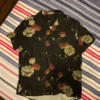 Asos Oversized Viscose Flower Shirt